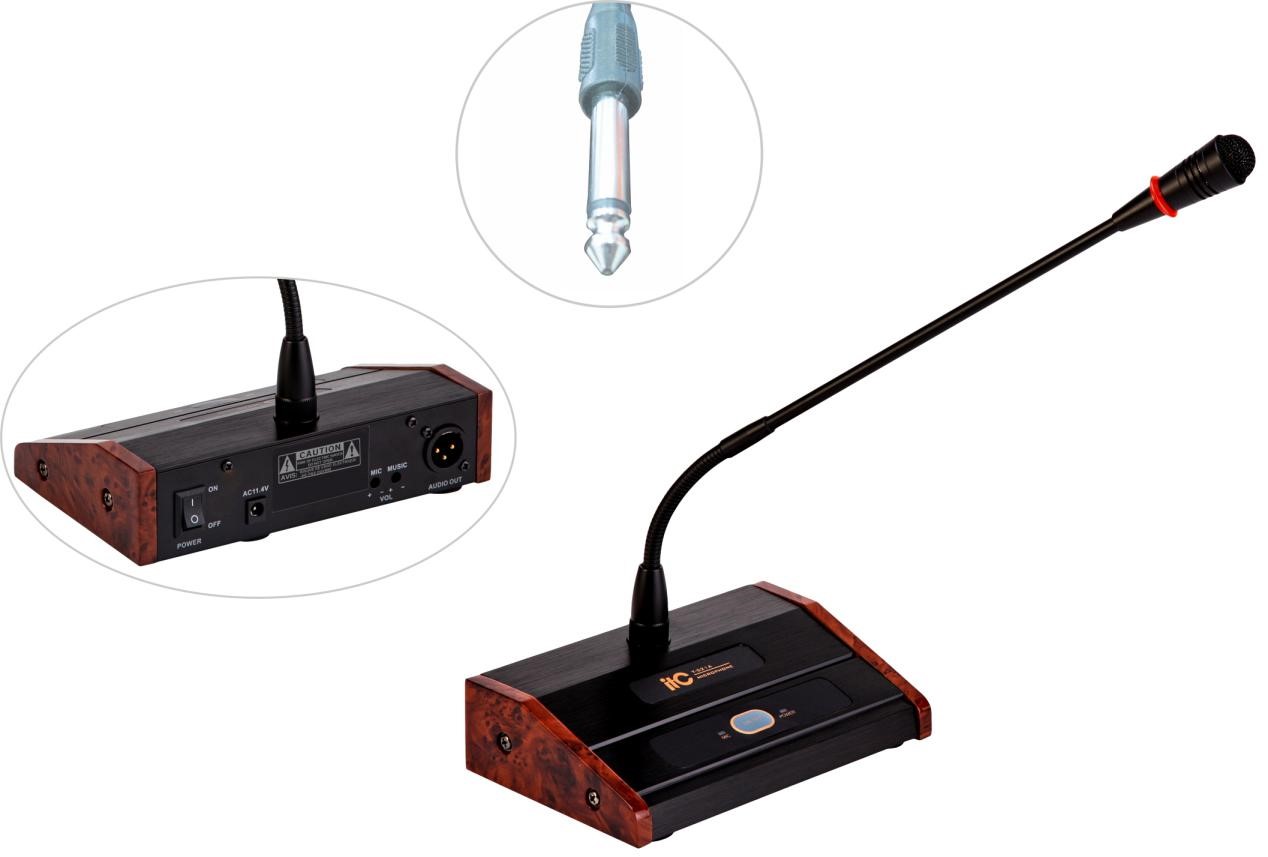 Micro thông báo để bàn có chuông ITC T-521A | TOA