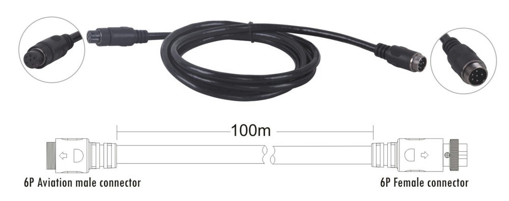 Dây nối dài 100m 2 đầu giắc đực, giắc cái ITC TS-100D | TOA