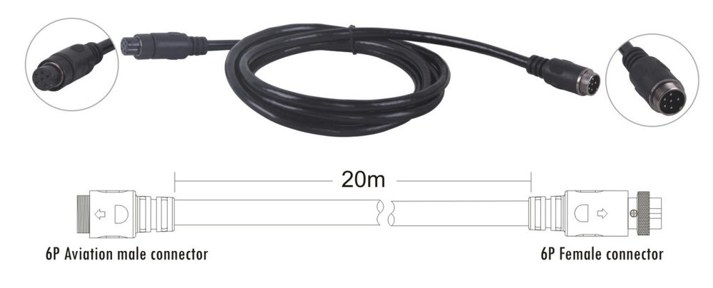 Dây nối dài 20m 2 đầu giắc đực, giắc cái ITC TS-20D | TOA