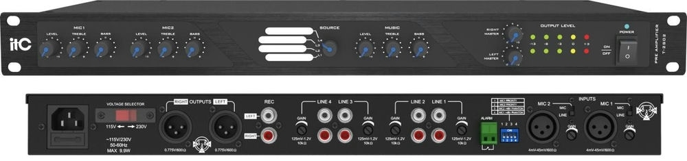 Bộ tiền khuếch đại  ITC Stereo T-2S02 | TOA