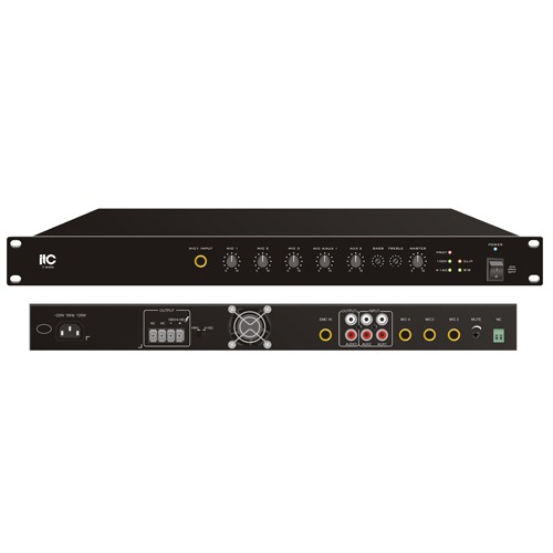 Amply ITC Class-D T-500D kèm trộn kỹ thuật số công suất 500W | Sản phẩm chính hãng