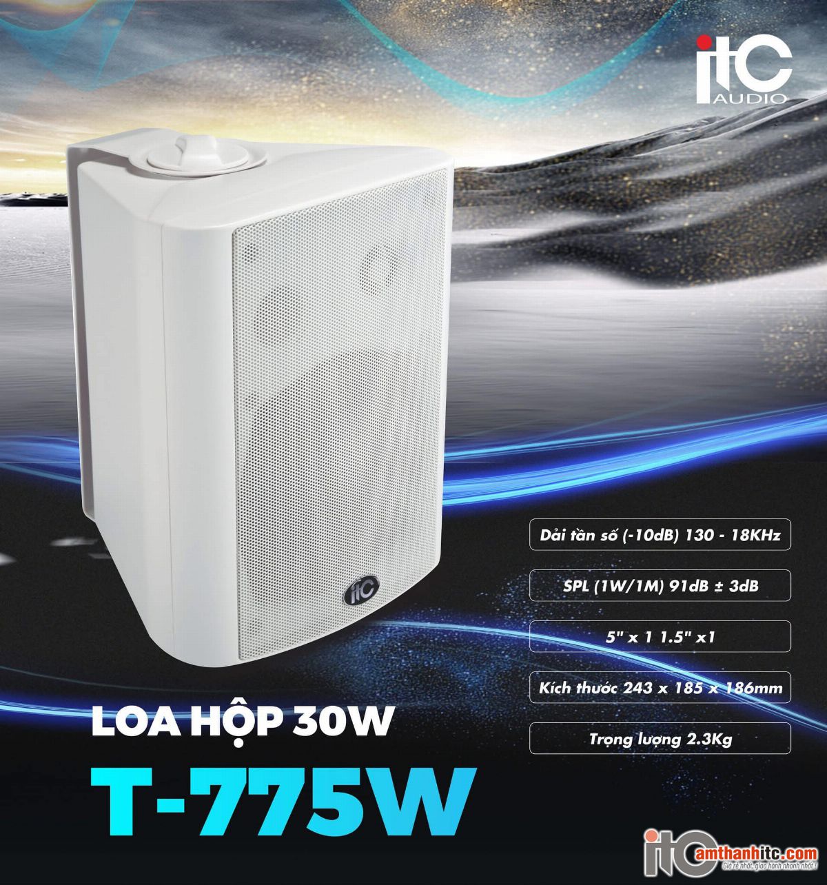 loa hộp T-775W 30W màu trắng
