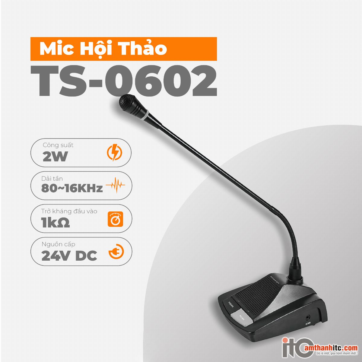 Mic hội thảo có dây TS-0602